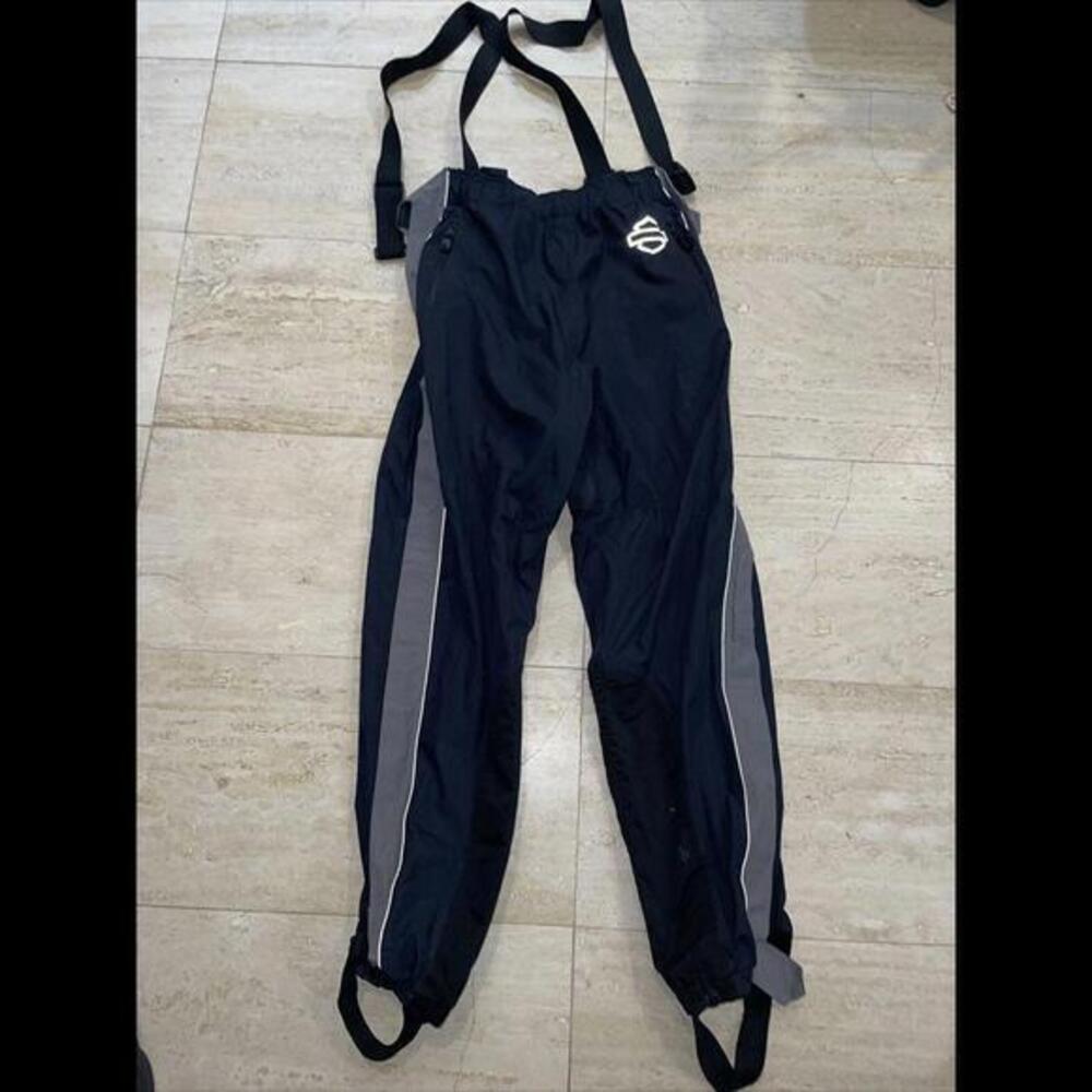 Harley-Davidson Nylon Water Wind Proof‎ Motorcycle Pants w/Suspender Size M